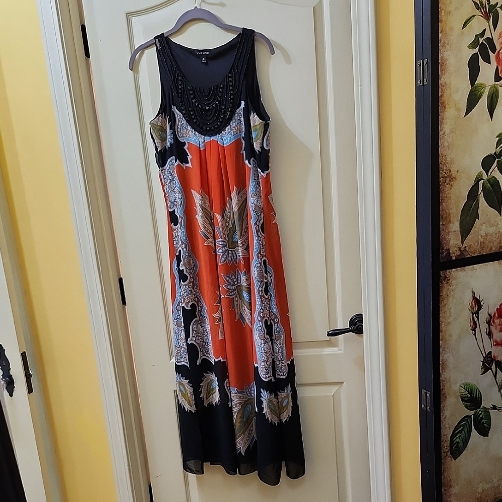 VOIR VOIR MULTICOLOR MAXI DRESS